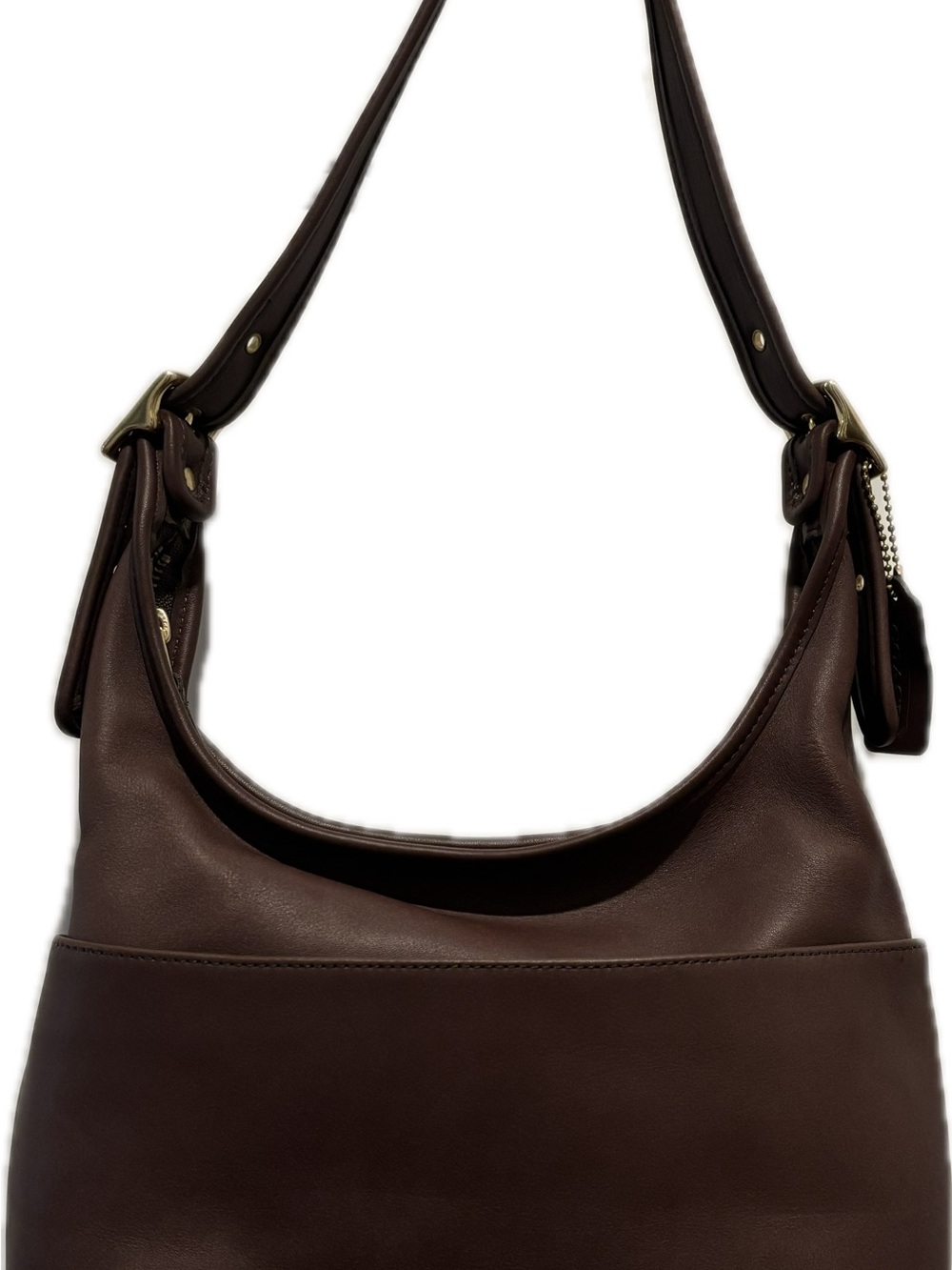 Coach Vintage 9058 Dark Brown Leather Hobo Shoulder Bag NEW (Heritage Old Coach)